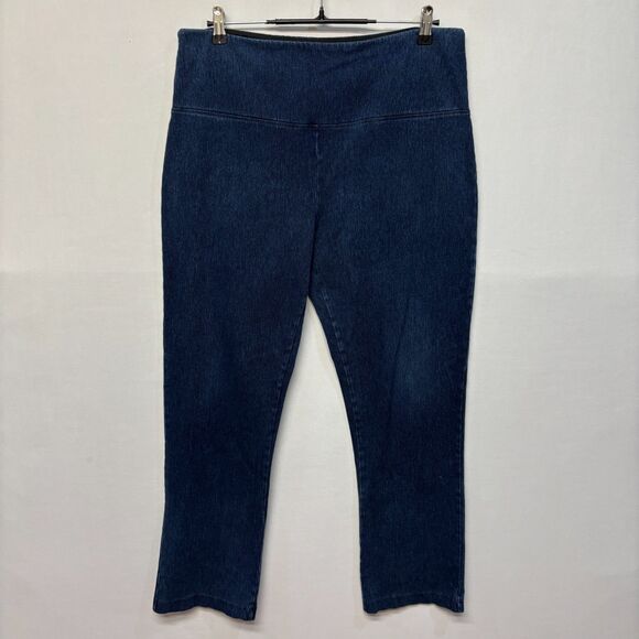 Lysse Women Pull On Jeans Size 1X Blue Stretch Denim D043 -24 - Picture 1 of 16